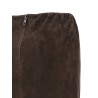 Suede skirt