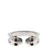 'Thin Twin Skull' ring