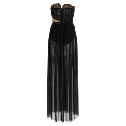 'Corsetto Draped Gown' dress