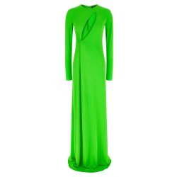 'Long Sleeve Slash Front Evening' dress