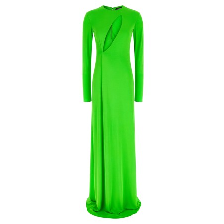'Long Sleeve Slash Front Evening' dress