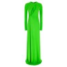 'Long Sleeve Slash Front Evening' dress