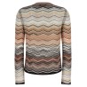 Chevron lamé cardigan