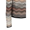 Chevron lamé cardigan