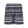Irregular zig zag swimsuit