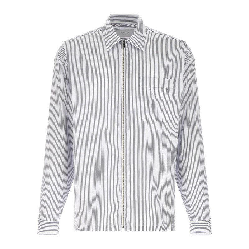 Zip striped shirt