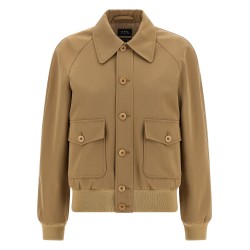 Cotton and wool jacket