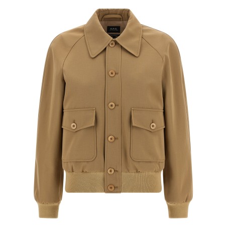 Cotton and wool jacket