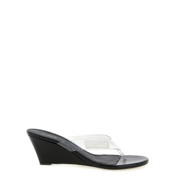 Logo patch sandals