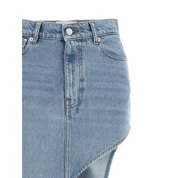 'One-Leg Denim' skirt