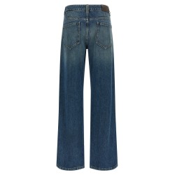 Stonewashed denim jeans