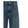 Stonewashed denim jeans