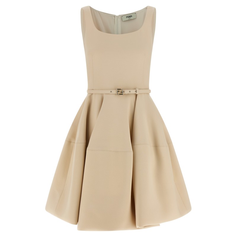 Wheel skirt dress