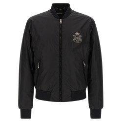 'DG' patch bomber jacket