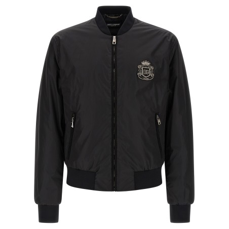 'DG' patch bomber jacket