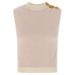 'Testa di leone' tweed vest
