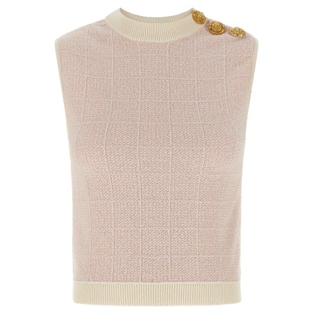 'Testa di leone' tweed vest