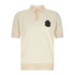 'DG' patch polo shirt