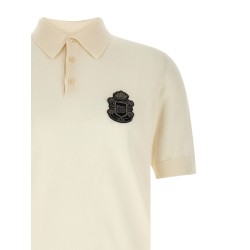 'DG' patch polo shirt