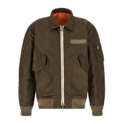 Crumpled nylon jacket