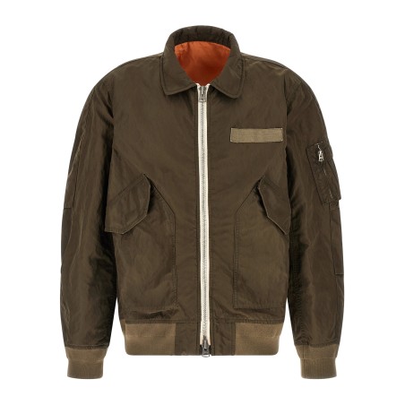 Crumpled nylon jacket
