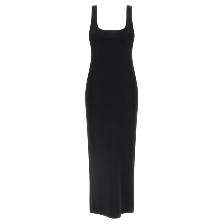 Squared neckline dress