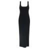 Squared neckline dress