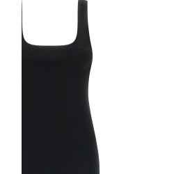 Squared neckline dress