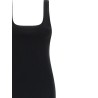 Squared neckline dress