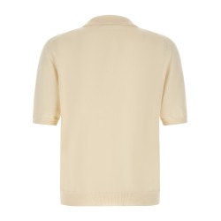 Cotton knit polo shirt
