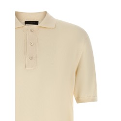 Cotton knit polo shirt