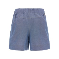 Chambray cotton shorts