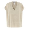 Lamé thread sweater