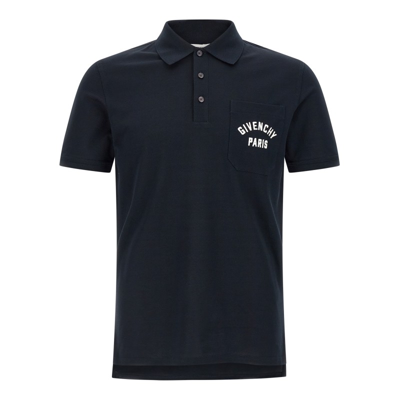 Pocket embroidery polo shirt