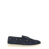 Suede boat shoe