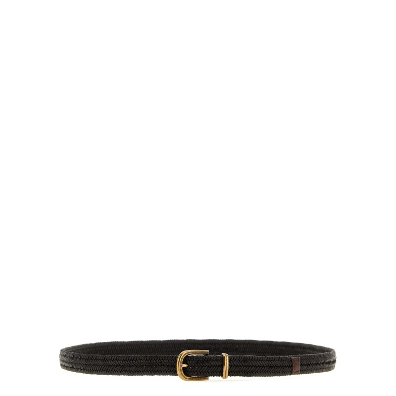 Stretch leather belt