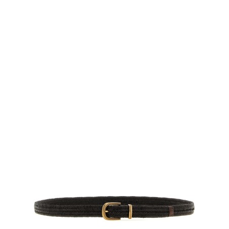 Stretch leather belt