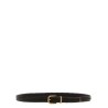 Stretch leather belt