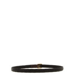 Stretch leather belt