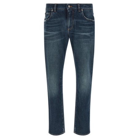 Logo patch jeans