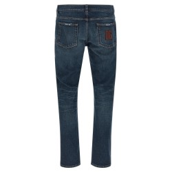 Logo patch jeans