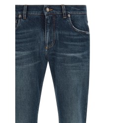 Logo patch jeans