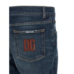 Logo patch jeans