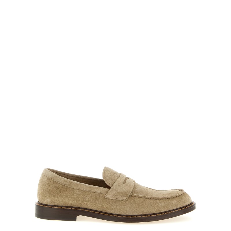 Suede loafers