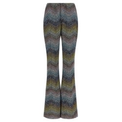 Lamé viscose pants