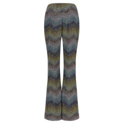 Lamé viscose pants