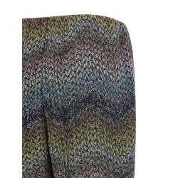 Lamé viscose pants