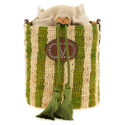Valentino Garavani raffia small bucket bag