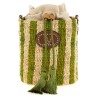 Valentino Garavani raffia small bucket bag