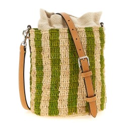 Valentino Garavani raffia small bucket bag